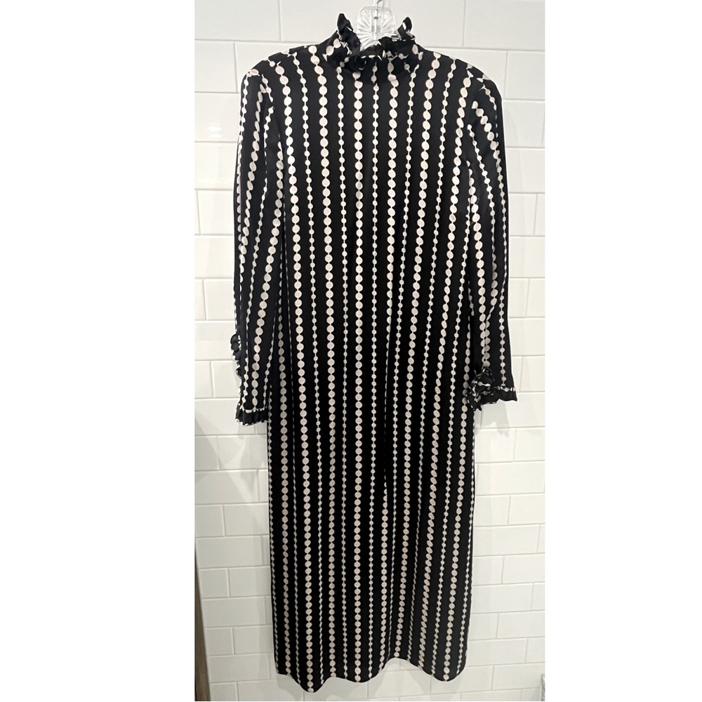 Kate spade New York pearl long maxi formal black tie dress gown chic!